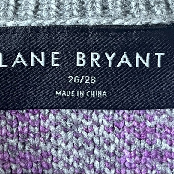 Lane Bryant Crew-Neck Jacquard Sweater plus size 26/28 - Picture 6 of 8